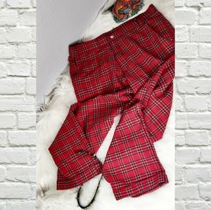 Lip Service Red Plaid Capri Pants